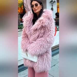 Zara Pink Teddy Jacket